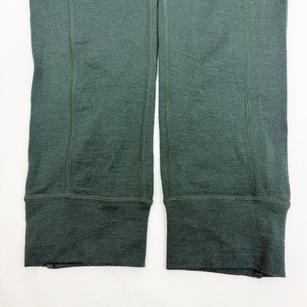 Kari Traa Klara High Waisted Baselayer Pants 100% Merino Wool - Pine Green - Picture 8 of 11